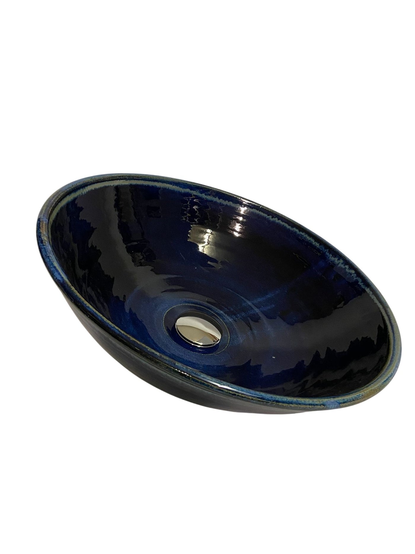 P3 Sit on top hand basin (5014NV3_30) Louis Mulcahy Pottery