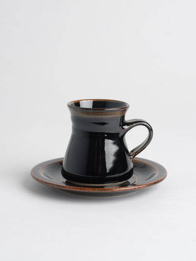 Coffee Cup & Saucer (1080) Louis Mulcahy Pottery