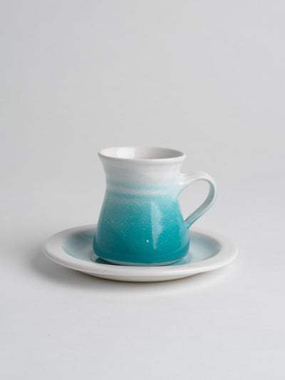 Coffee Cup & Saucer (1080) Louis Mulcahy Pottery