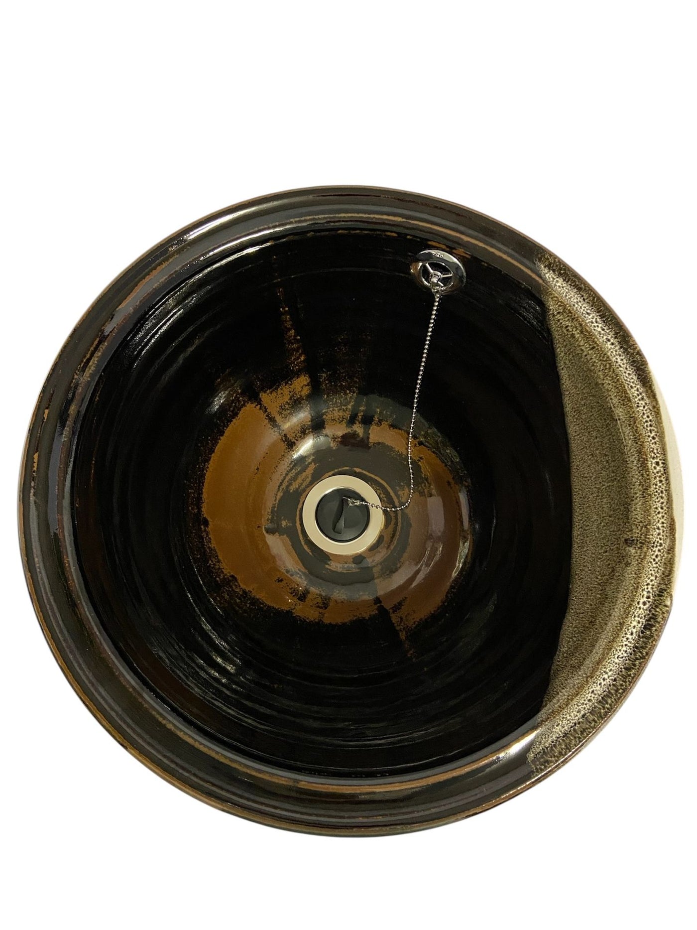 P3 Lg Wash Hand Basin (Double Glaze) (5011BW3_30) Louis Mulcahy Pottery