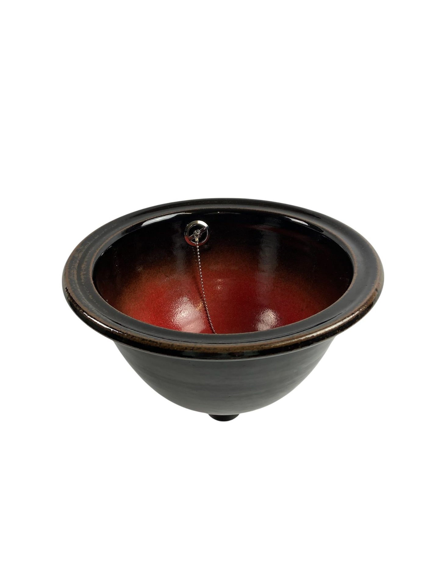 P3 Sm Wash Hand Basin (Double Glaze) (5013RU3_30) Louis Mulcahy Pottery