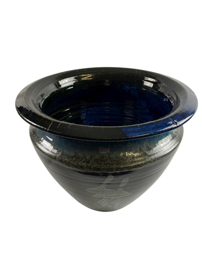 P2 Flower Pot & Plate (318SNV2_1) Louis Mulcahy Pottery