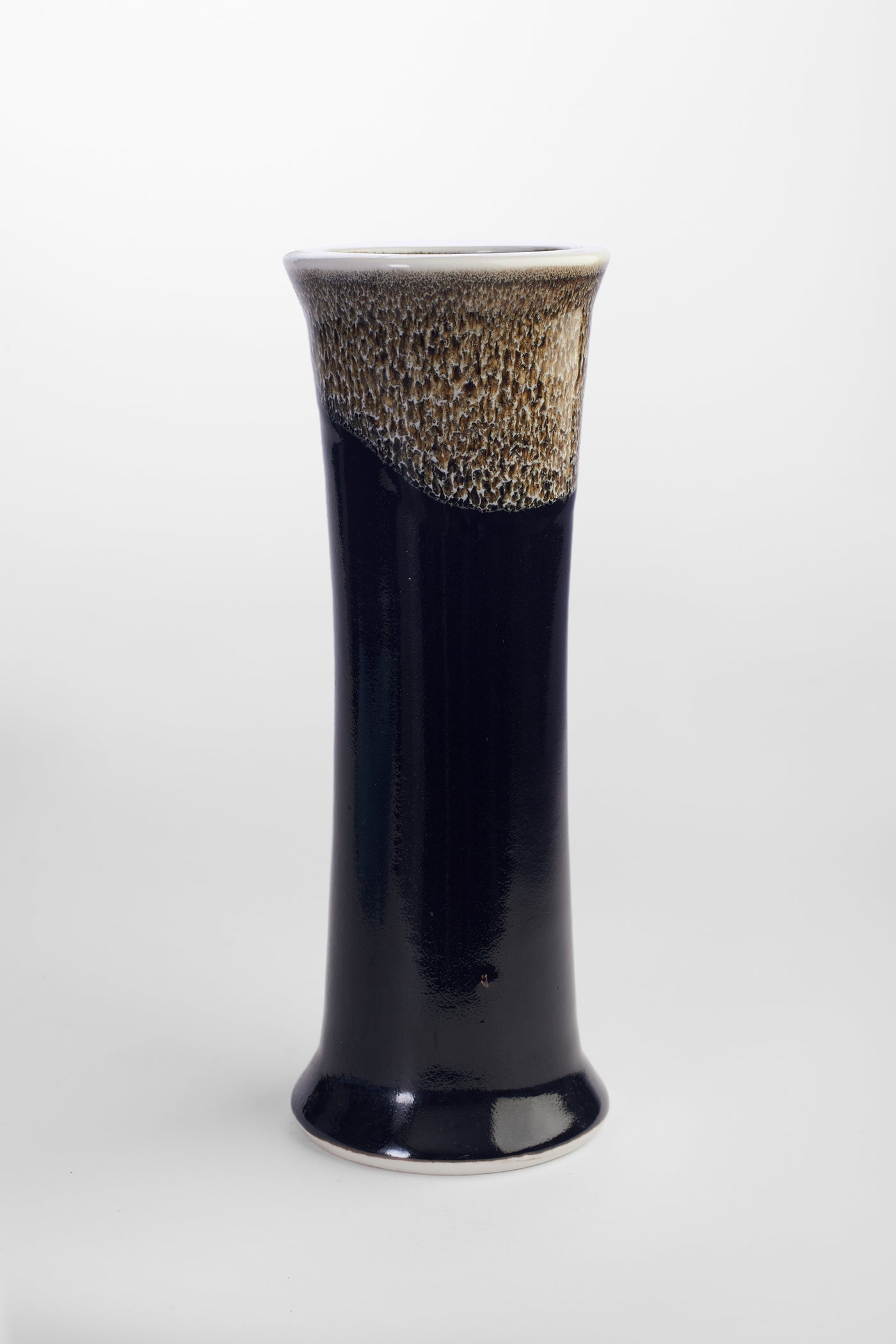 Handmade pottery vase Black