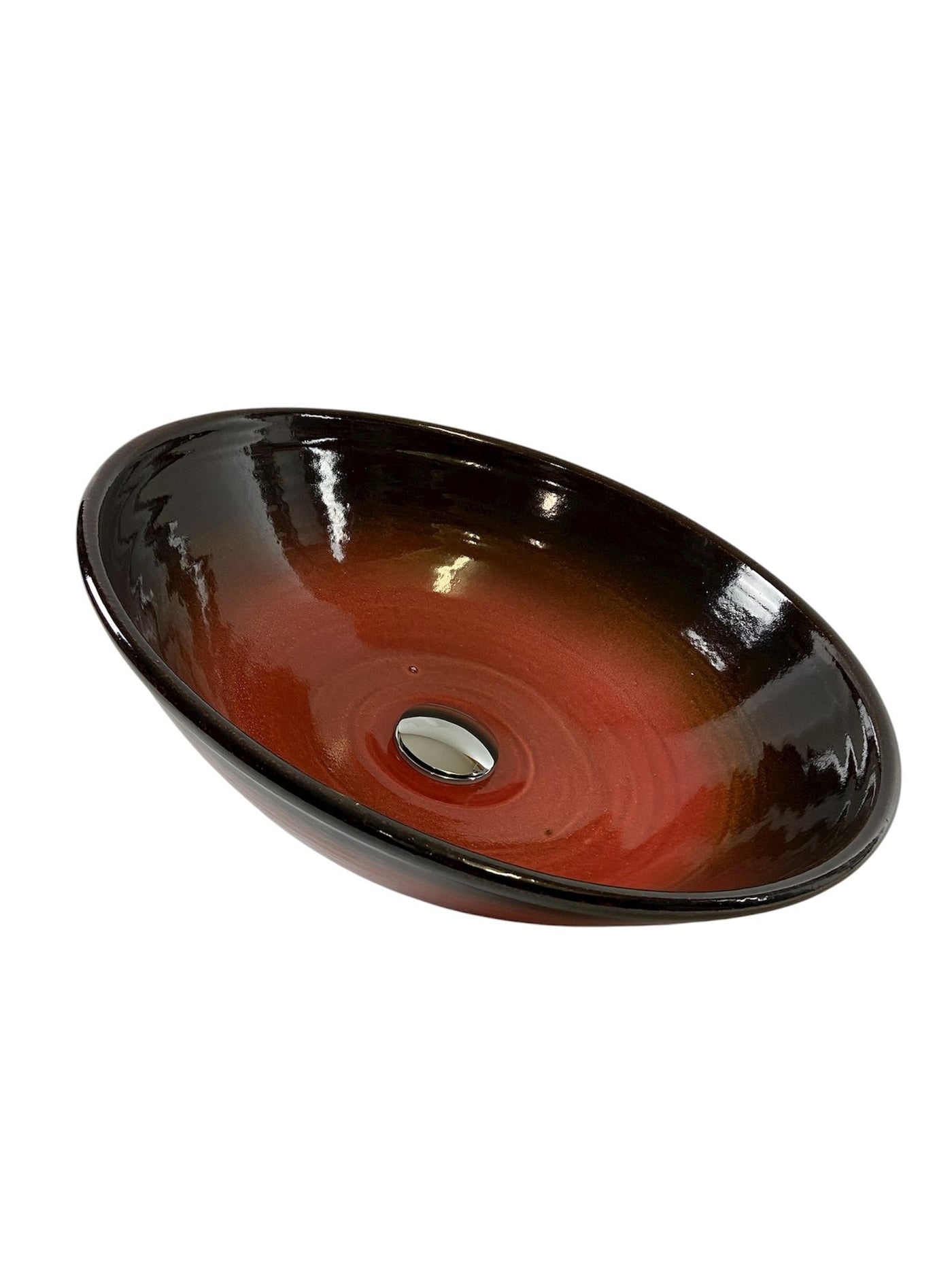 P2 Hand crafted Pottery wash hand basin (5014RU2_3) Louis Mulcahy Pottery