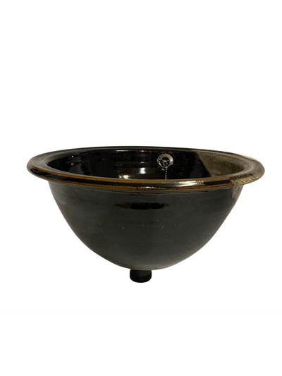 P3 Lg Wash Hand Basin (Double Glaze) (5011BW3_30) Louis Mulcahy Pottery