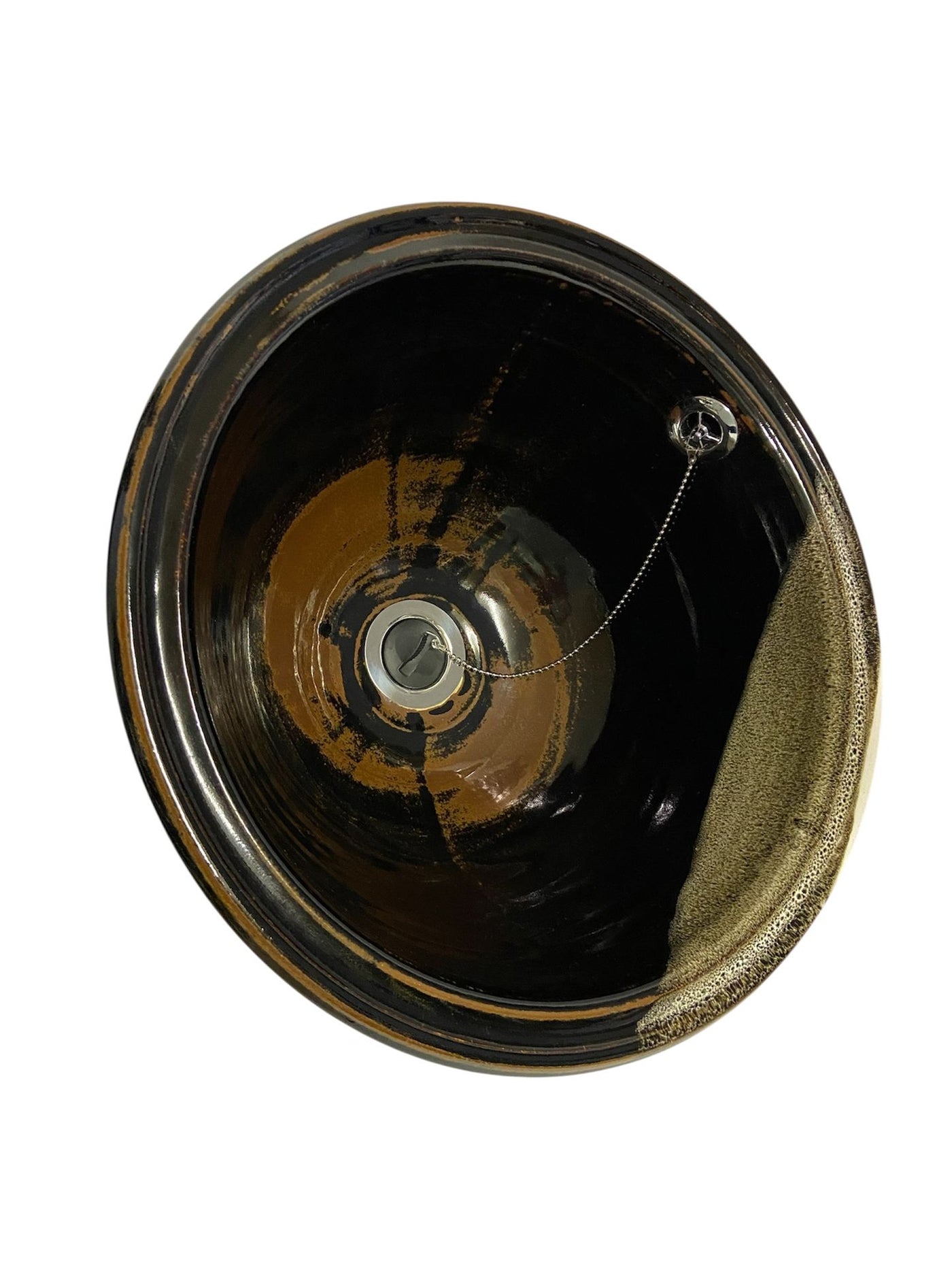 P3 Lg Wash Hand Basin (Double Glaze) (5011BW3_30) Louis Mulcahy Pottery