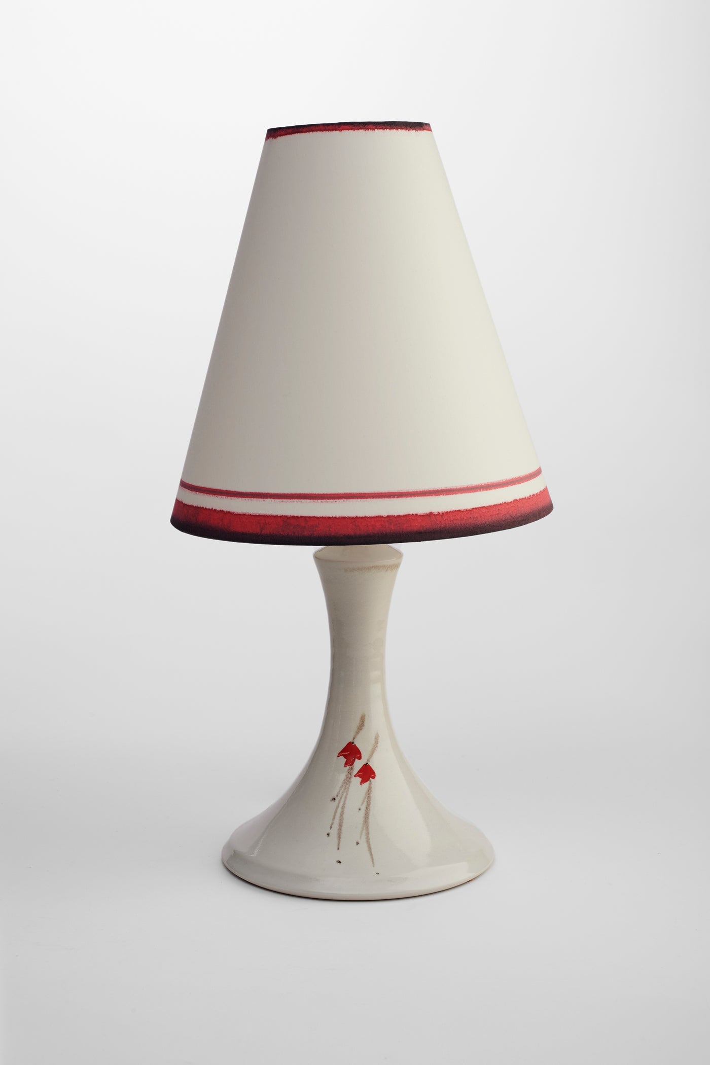 Handmade Ceramic lamp White