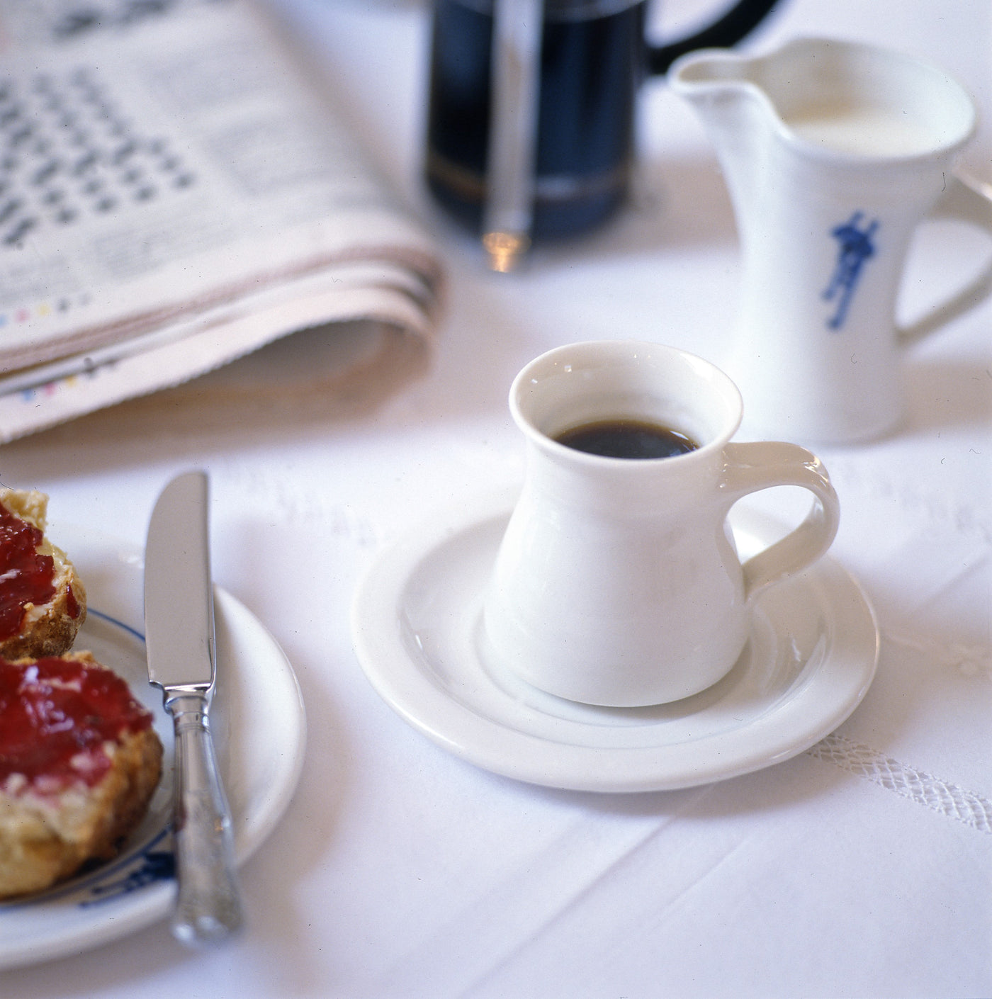 Coffee Cup & Saucer  (1080WP_12)  Louis Mulcahy Pottery