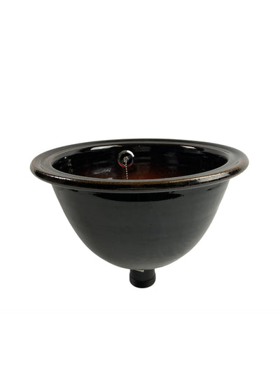 P3 Sm Wash Hand Basin (Double Glaze) (5013RU3_30) Louis Mulcahy Pottery