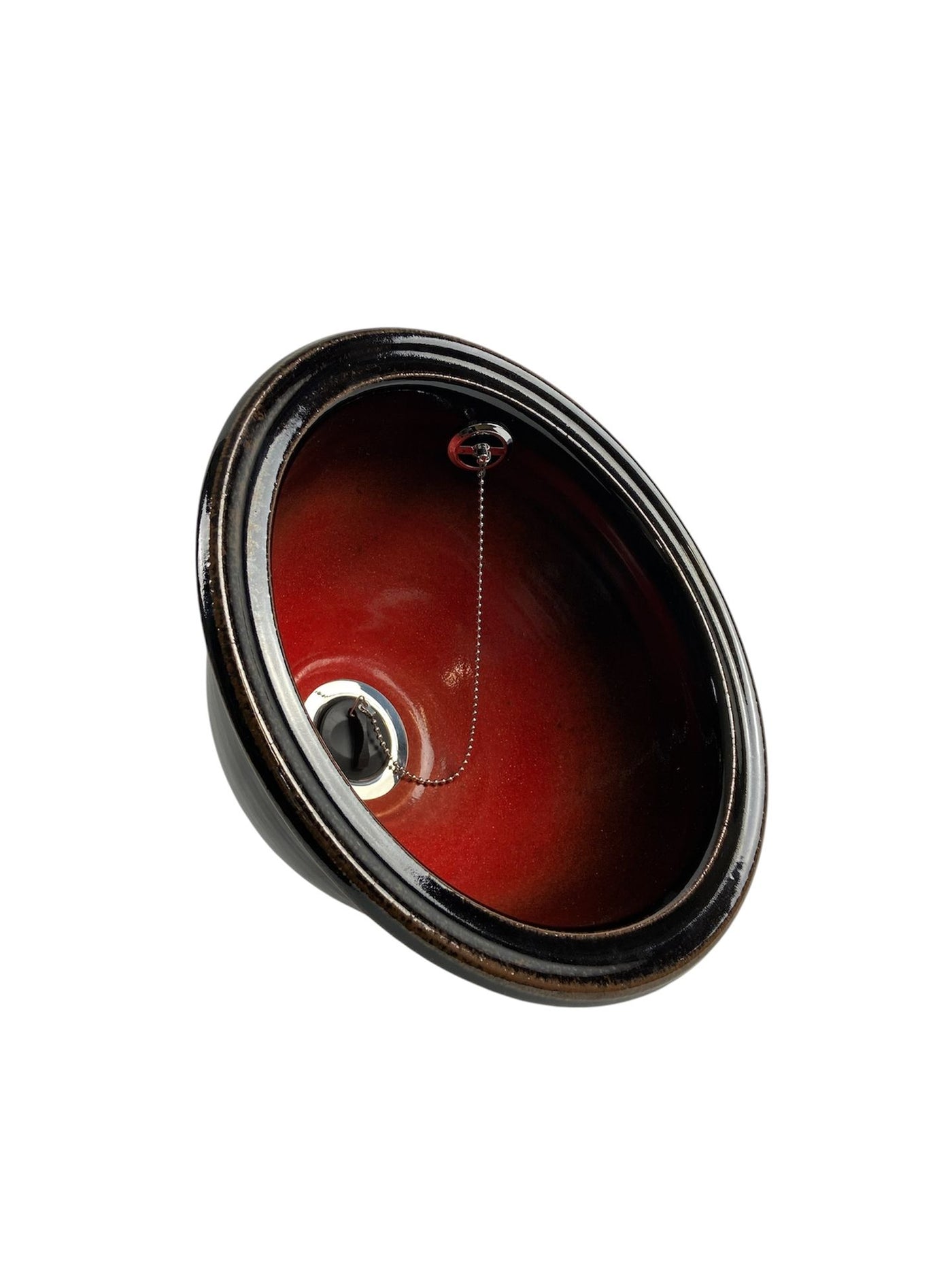 P3 Sm Wash Hand Basin (Double Glaze) (5013RU3_30) Louis Mulcahy Pottery