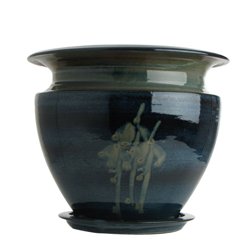 Flower Pot Black | Handmade Irish Ceramics