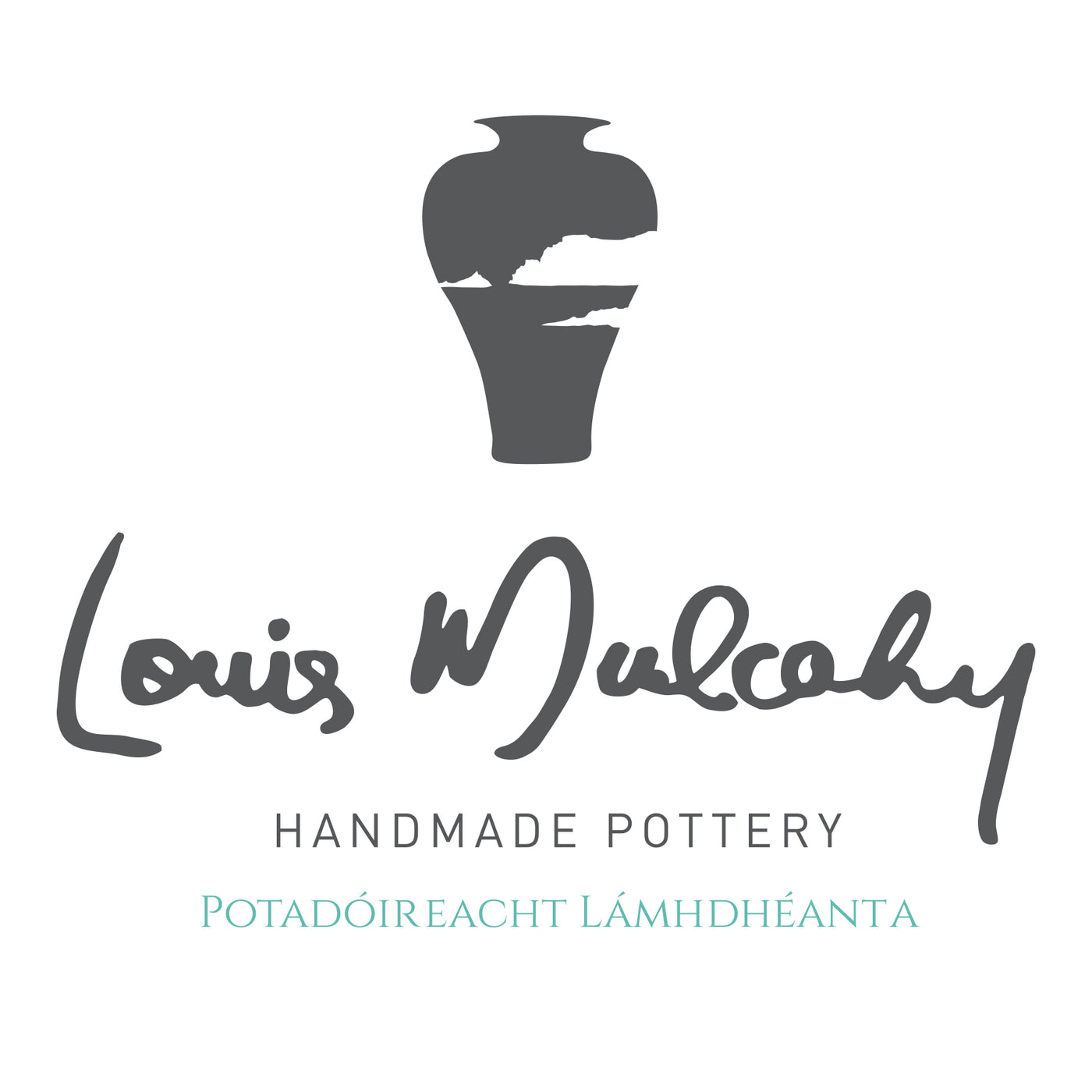 Flower Pot & Plate (316S) Louis Mulcahy Pottery